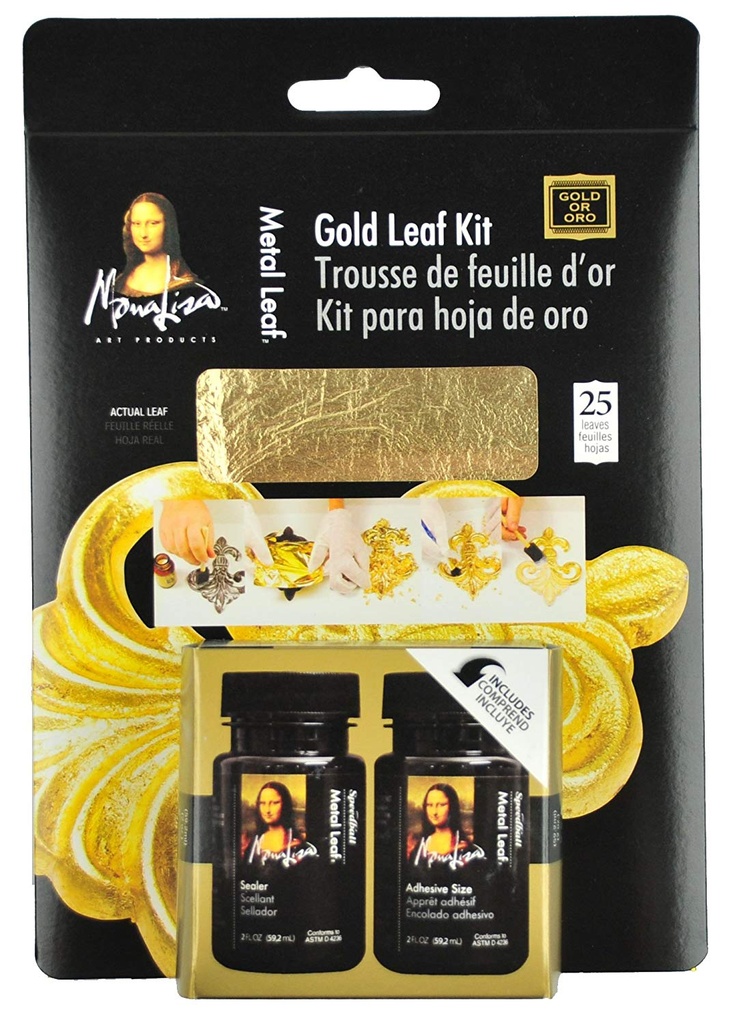 Mona Lisa Gold Leaf Metal Leaf Kit