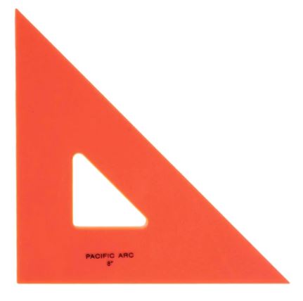 Pacific Arc Triangle Fluorescent 45/90 - 8" **ND**