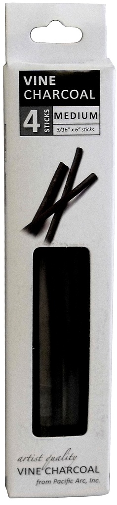 Pacific Arc Vine Charcoal Medium 12 Sticks