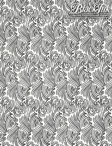 Paper Rolling Tide - Black on Natural **ND-SO**