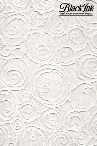 Paper Swirling Ovals - Natural White **ND-SO**