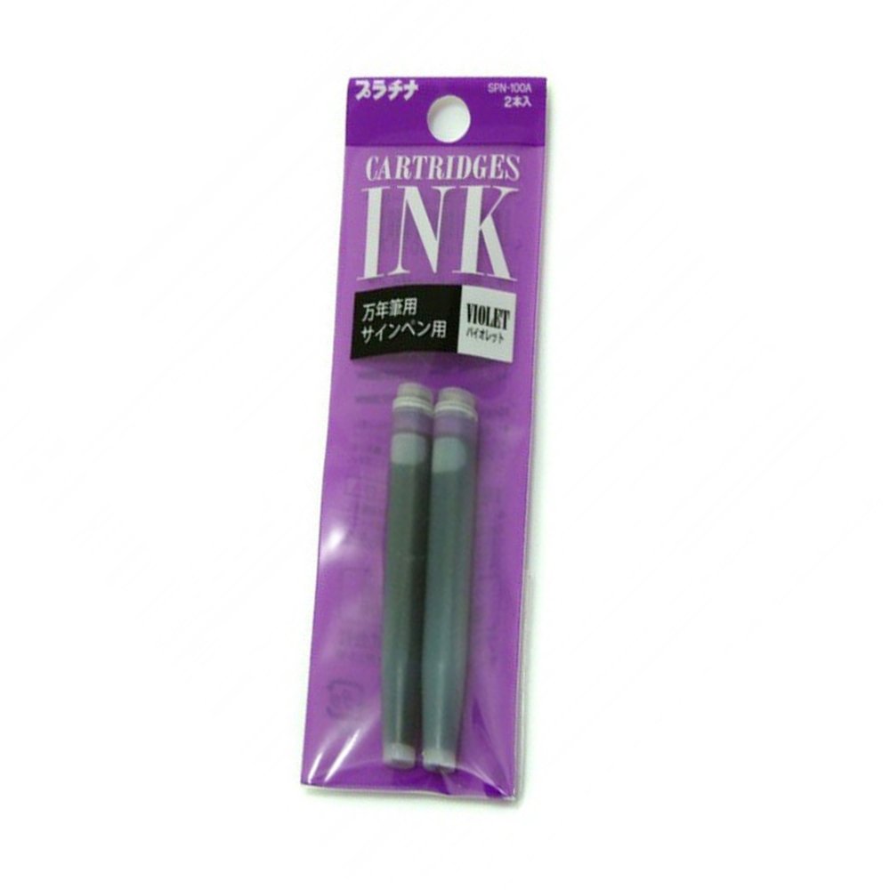 Platinum Fountain Pen Preppy Cartridge 2pk Violet
