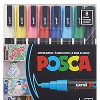 Posca PC-5M Set of 8 Basic Colours **ND**