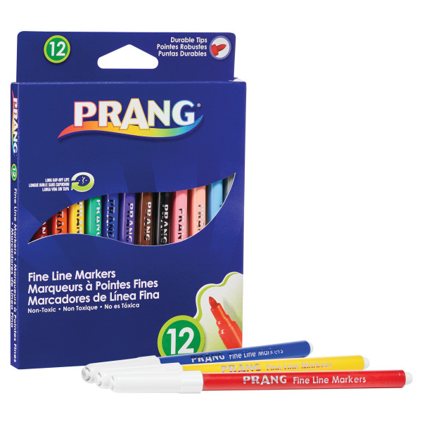 Prang Fine Line Marker Set 12 Colour (80714)