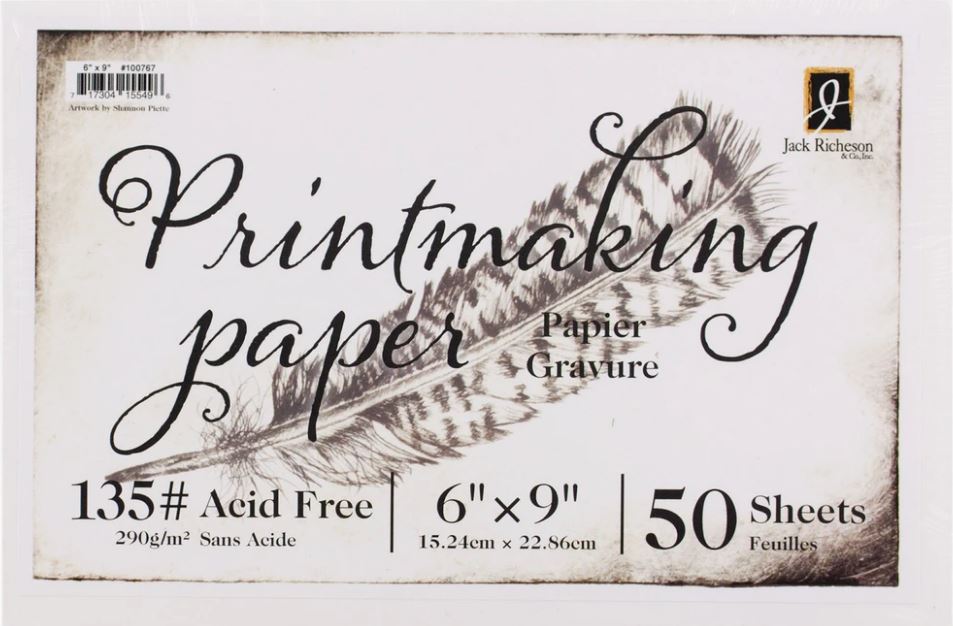 Richeson Printmaking Paper #135 50 shts 6"x 9"