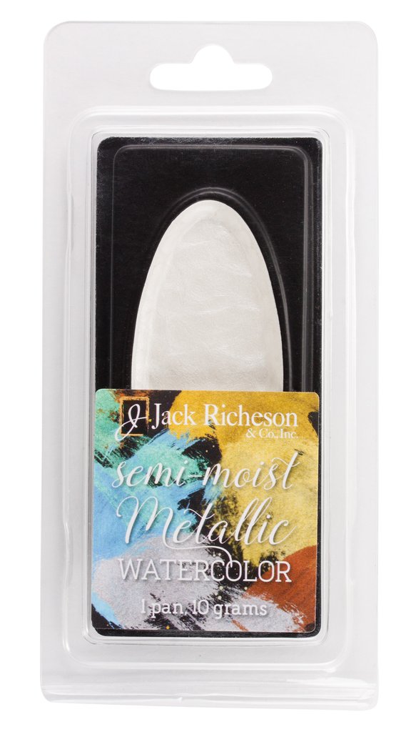 Richeson Watercolour Semi-Moist Metallic Pan 10 grams Mirror