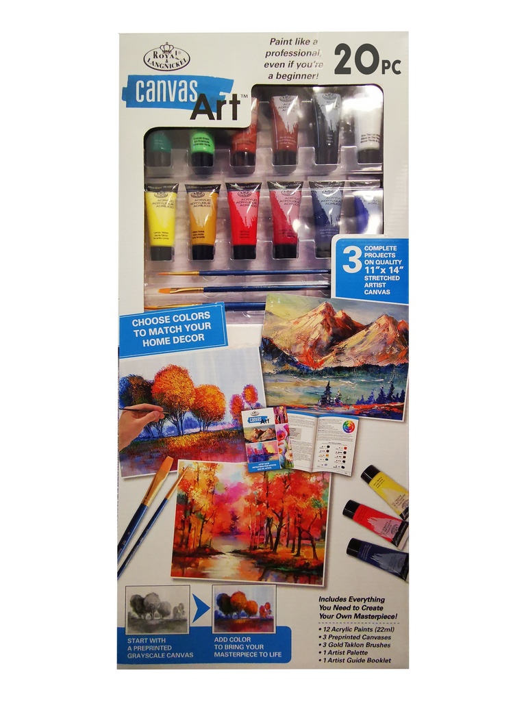 Royal & Langnickel Canvas Art 20pc Autumn Trees