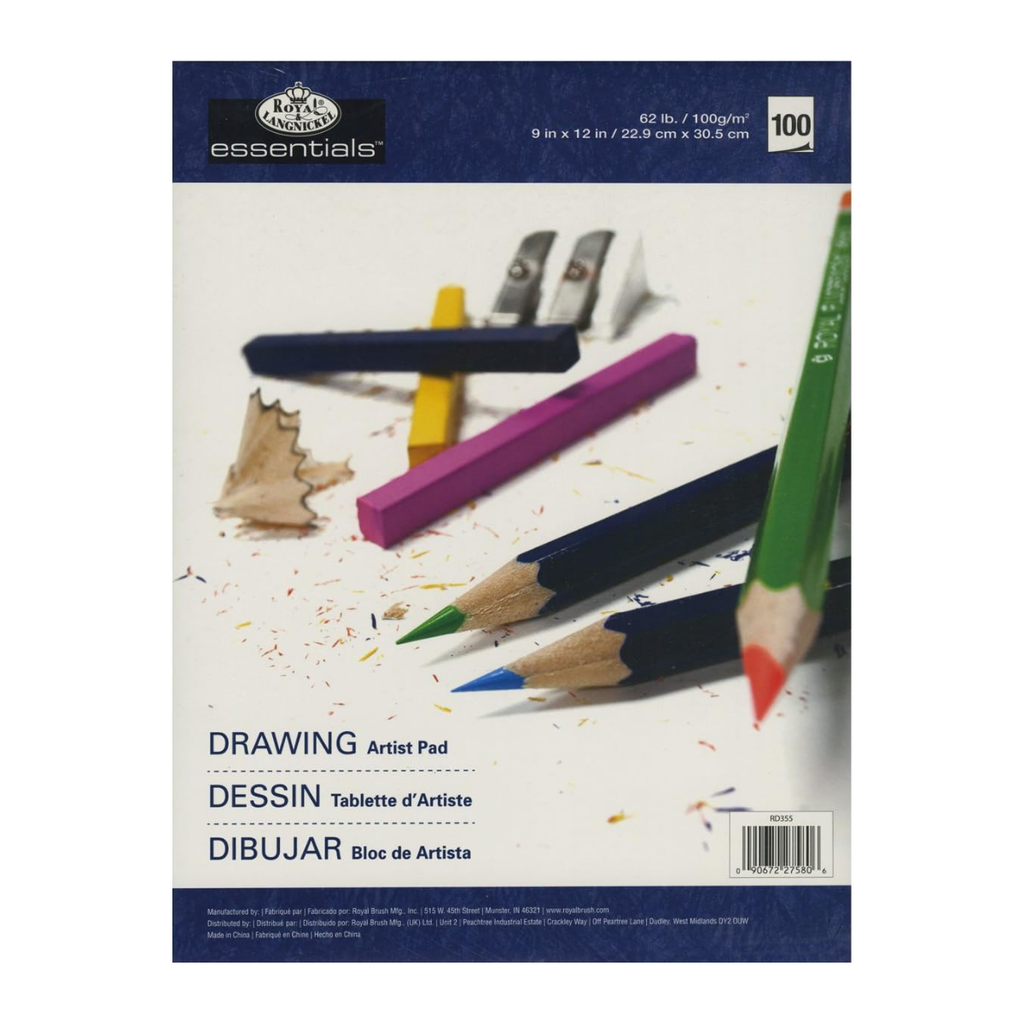 Royal & Langnickel Drawing Artist Pad 9"x12" (60lb) 100 sht