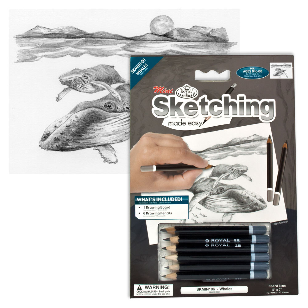 Royal & Langnickel Mini Sketching Made Easy Whales