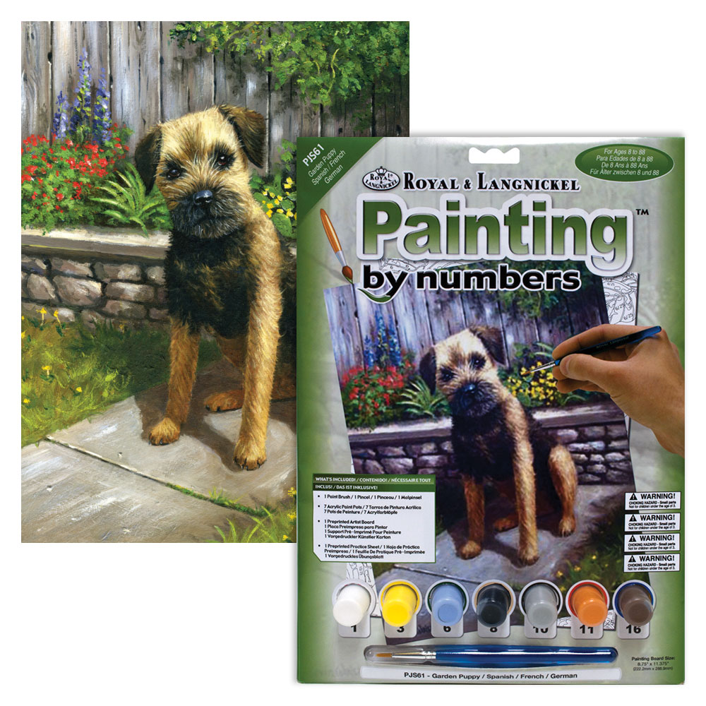 Royal & Langnickel Paint by Numbers Garden Puppy