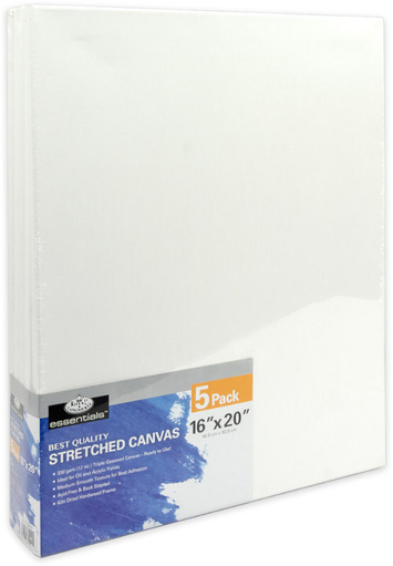 Royal Langnickel Canvas Stretched 16"x20" (5 Pack) **ND**