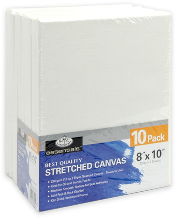 Royal Langnickel Canvas Stretched 8"x10" (10 Pack) **ND**