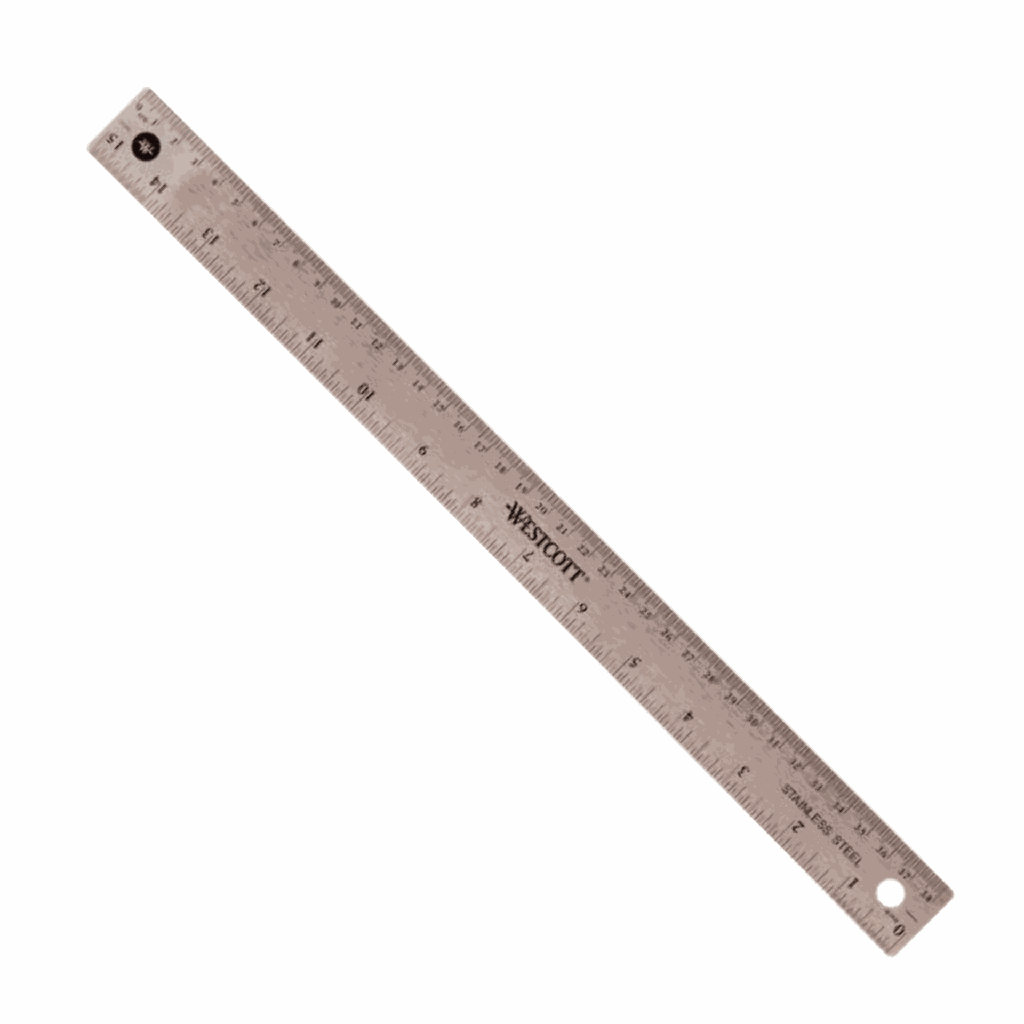 Ruler Acme Cork Back 15"