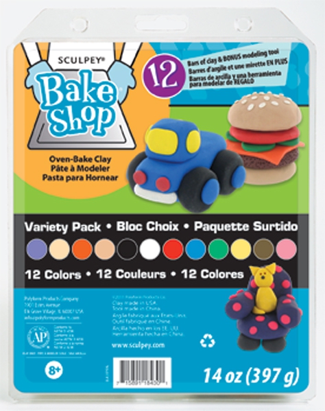 Sculpey Bakeshop Variety Pack 12pc **ND**