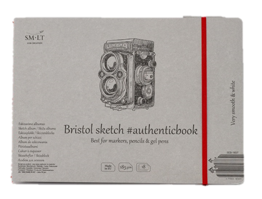 SM.LT authenticpad Album Bristol Sketch 24.5cm x 176cm 185gsm 18shts **ND**
