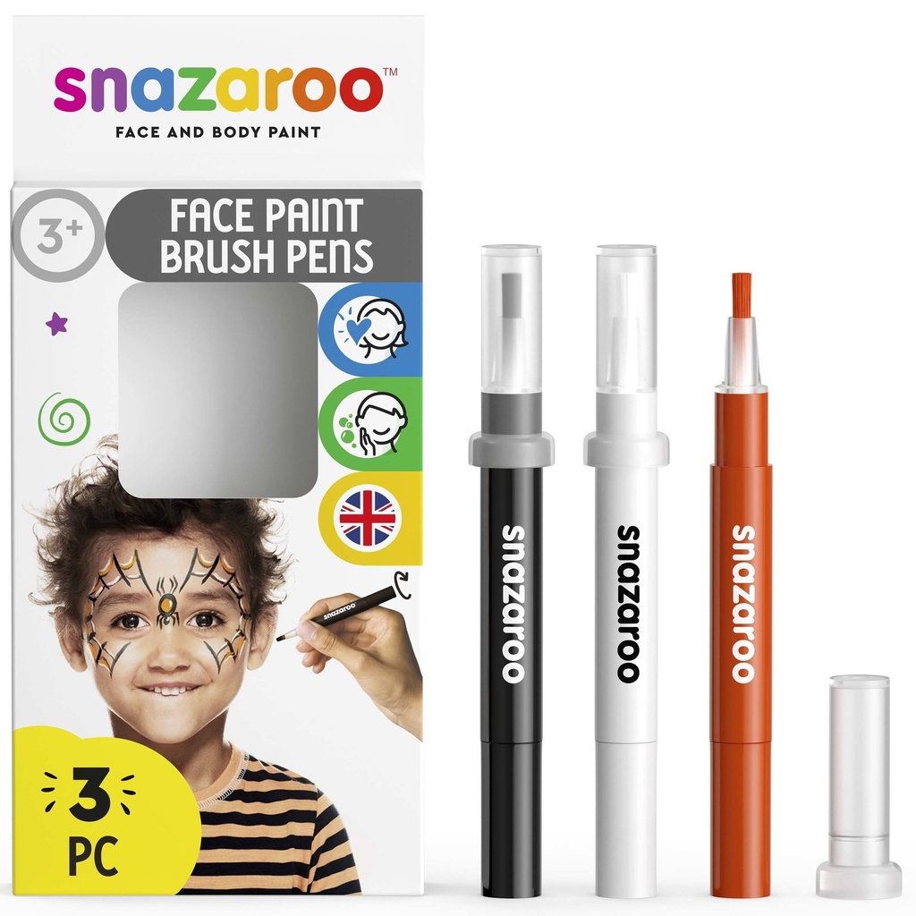 Snazaroo Classic Face Paint Brush Pen Set HALLOWEEN