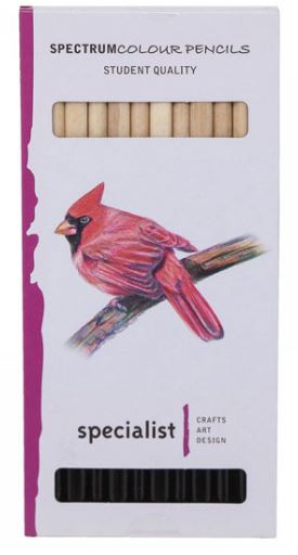 Spectrum Colour Pencils 12 Black