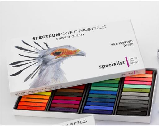 Spectrum Soft Pastels Sudent Quality Set of 48 Assorted