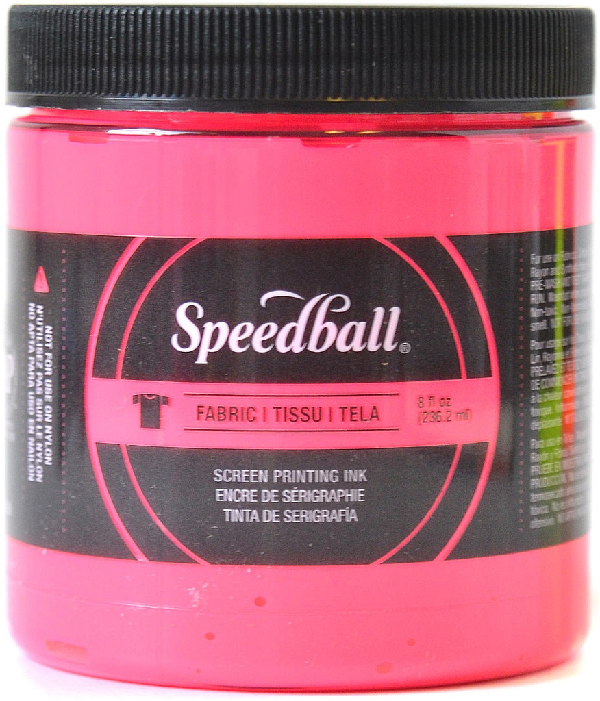 Speedball Fabric Screen Printing Ink Fluorescent Hot Pink 8oz.