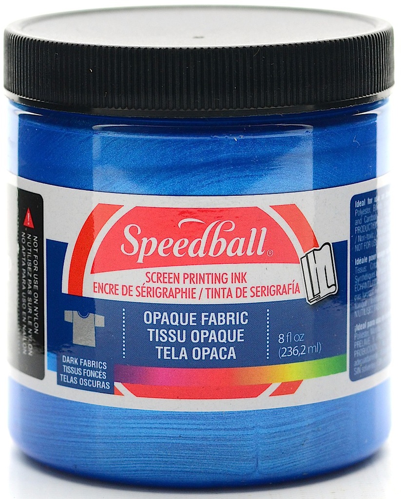 Speedball Fabric Screen Printing Ink Opaque Blue Topaz 8oz