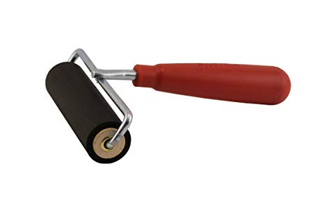 Speedball Rubber Brayer 4" Hard (4121) Wire Frame, Wooden Core