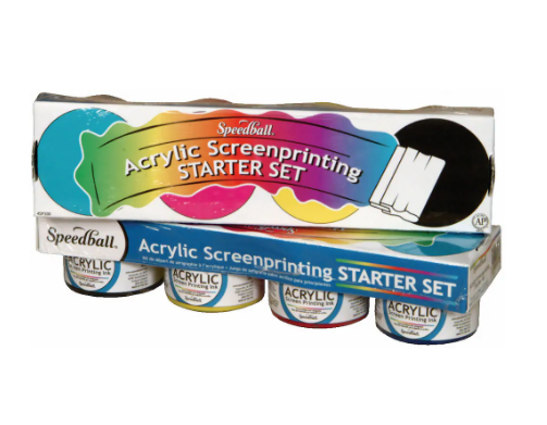 Speedball Screenprinting Acrylic Starter Set 4pc