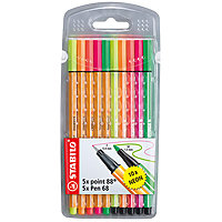 Stabilo Pen 68+88 Set 10pc Neons