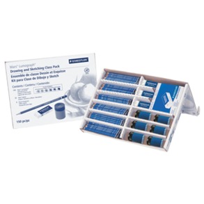 Staedtler Lumograph Class pk - 150 Pencils/25 Erasers/6 Sharpeners [100 CP150] *