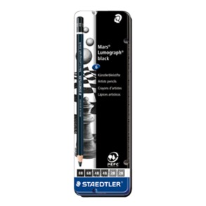 Staedtler Lumograph Pencil Black Set of 6