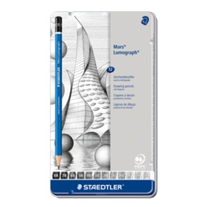 Staedtler Lumograph Pencil Set of 12 Soft [100 G12S]