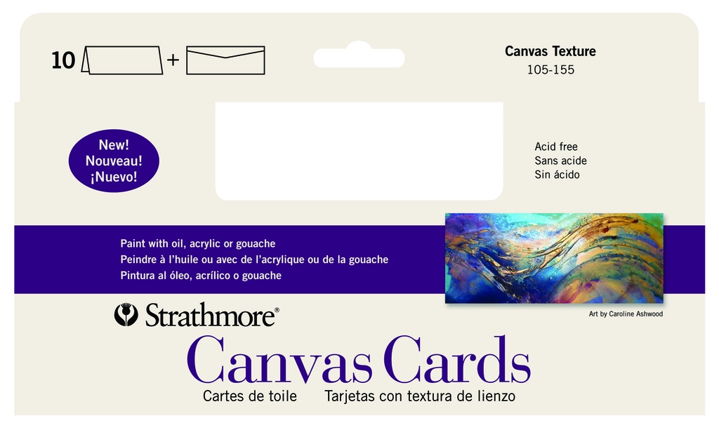 Strathmore Cards Canvas 3.875" x 9" 10pk