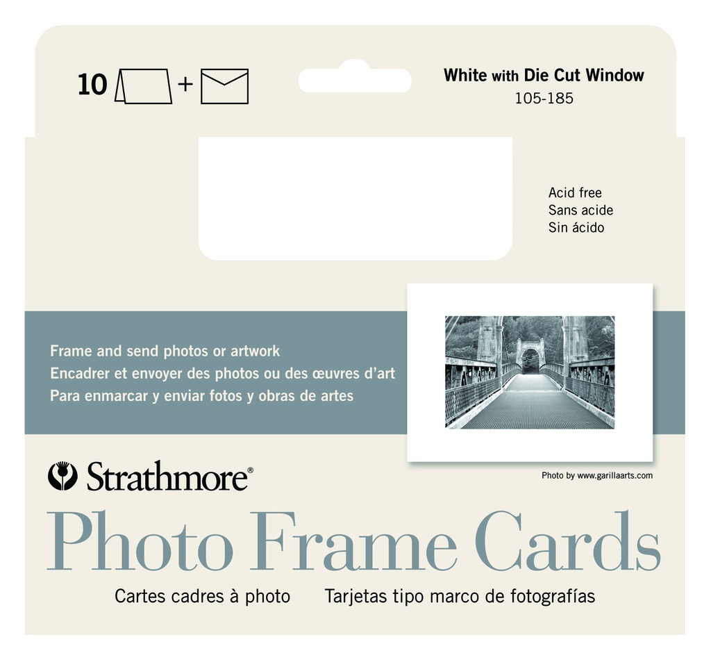 Strathmore Cards Photo Frame White 5"x6.875" 10pk