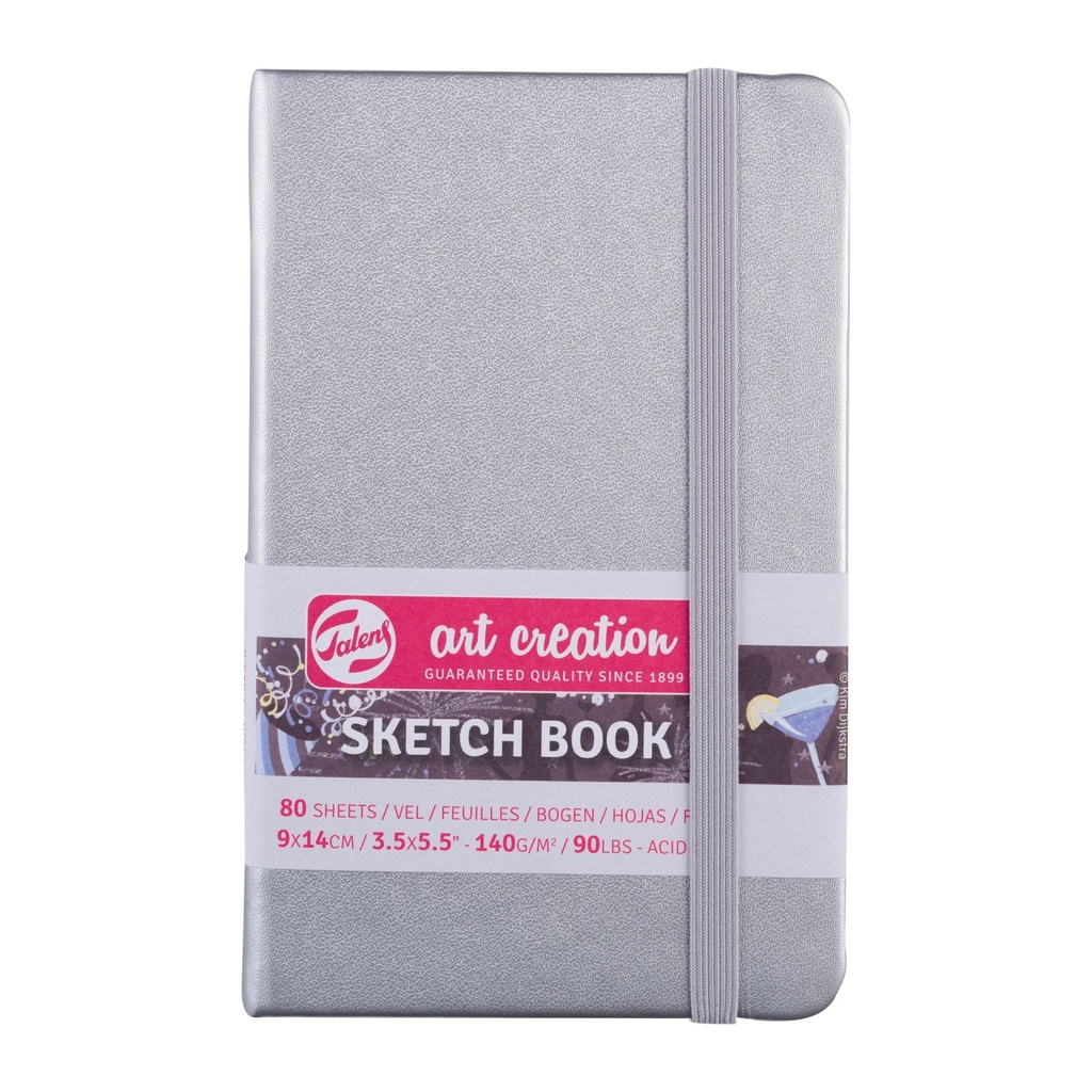 Talens Art Creation Sketch Book 3.5" x 5.5" Shiny Silver