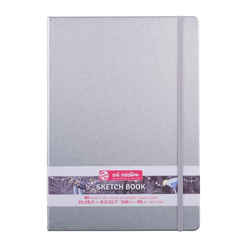 Talens Art Creation Sketch Book 8.3" x 11.7" Shiny Silver