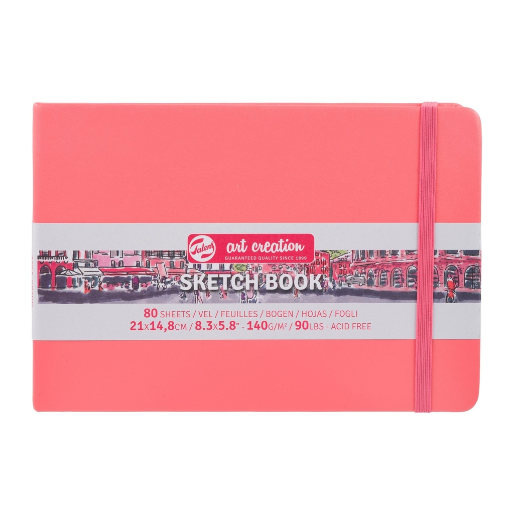 Talens Art Creation Sketch Book 8.3" x 5.8" Coral Red