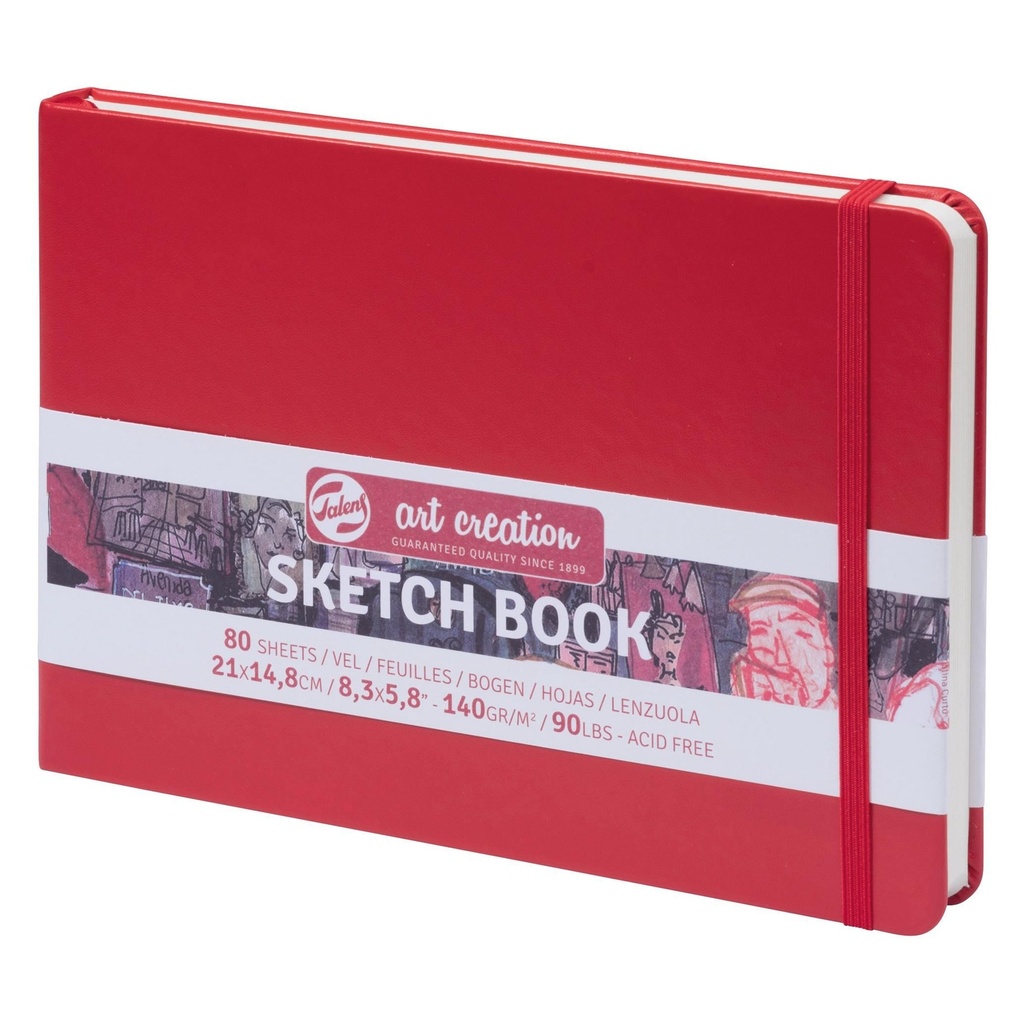 Talens Art Creation Sketch Book 8.3" x 5.8" Red