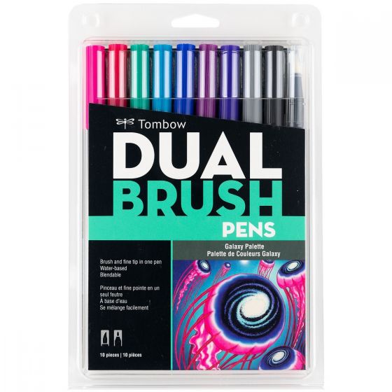 Tombow Dual Brush Pen Set of 10 Galaxy **ND**