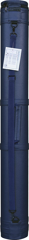 Tran Leather Grain Carry Tube 4.5" x 36" Blue