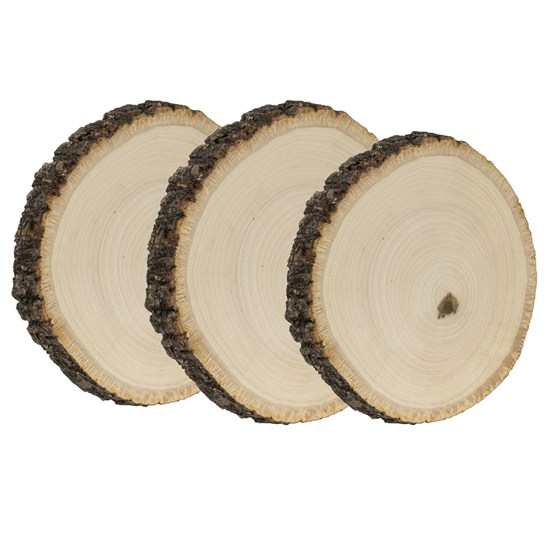 Walnut Hollow Basswood Country Round Coaster Set 3pc **ND**
