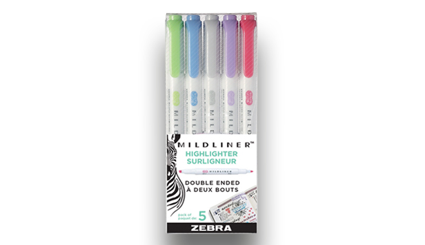 Zebra Mildliner Set of 5 Cool & Refined