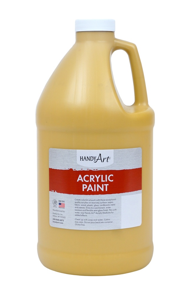 Handy Art Acrylic Paint 1/2 Gallon Yellow Oxide**ND**