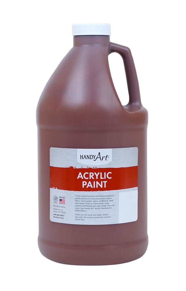 Handy Art Acrylic Paint 1/2 Gallon Burnt Sienna **ND**