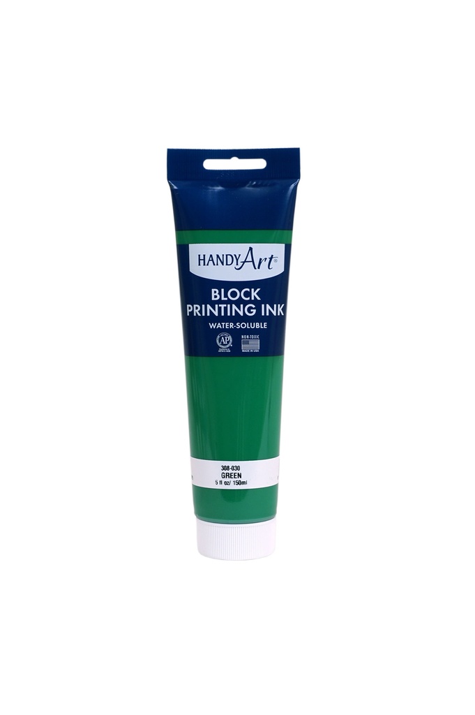 Handy Art Block Printing Ink Green 5oz **ND**