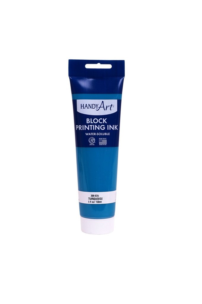 Handy Art Block Printing Ink Turquoise 5oz **ND**