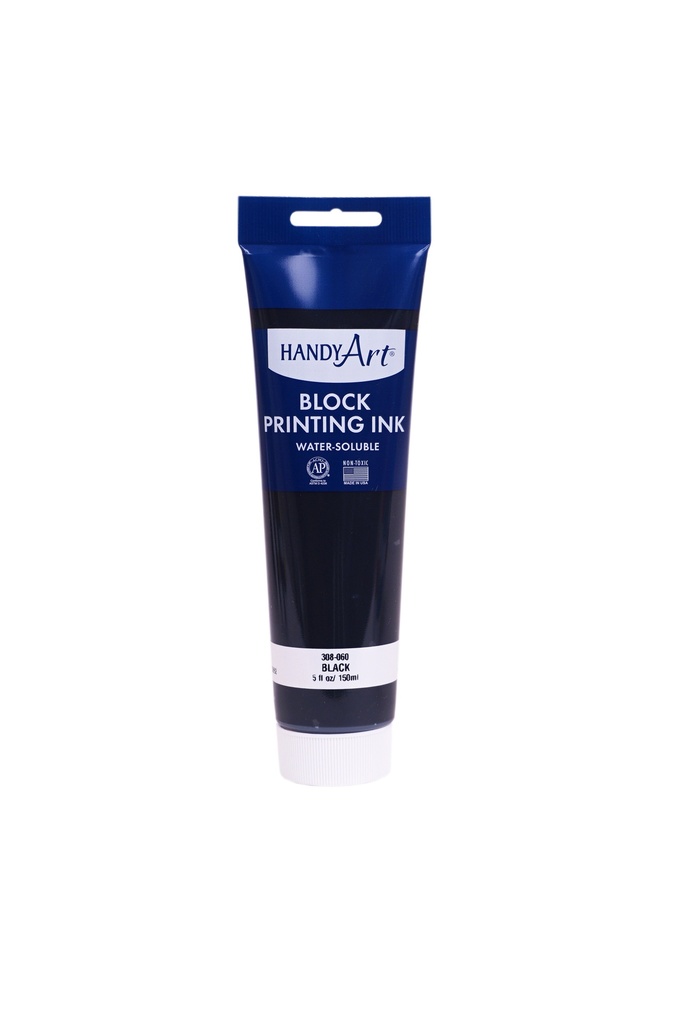 Handy Art Block Printing Ink Black 5oz **ND**