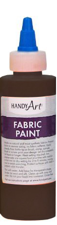 Handy Art Fabric Paint Chocolate Brown 4 oz **ND**