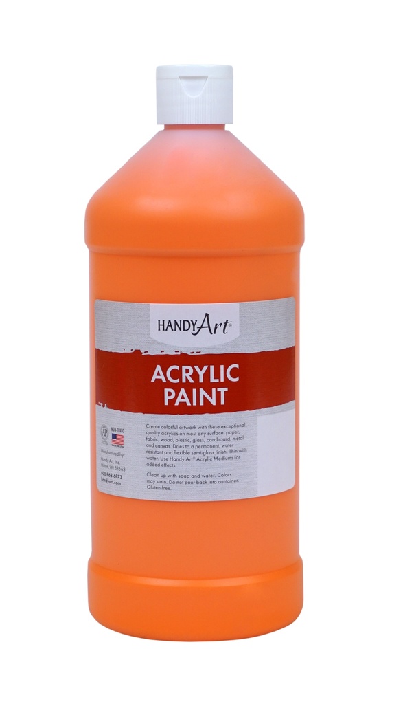 Handy Art Acrylic Paint 32oz Chrome Orange **ND**