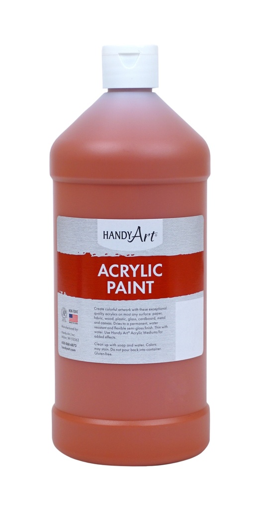 Handy Art Acrylic Paint 32oz Venetian Red **ND**