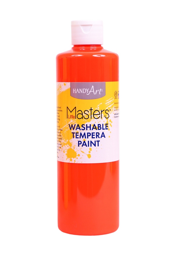 Handy Art Little Masters Washable Flourescent Red 16 oz **ND**