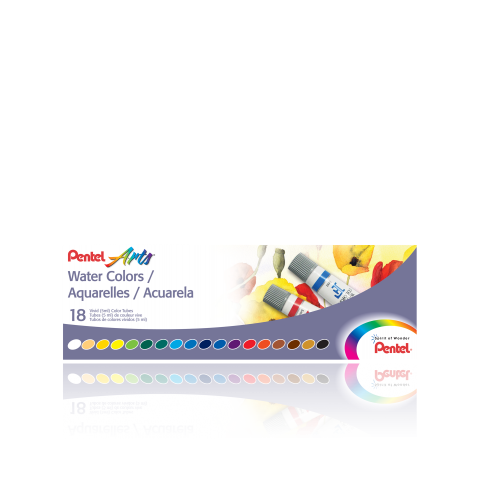 Pentel Water Colours 18 Tube Set
